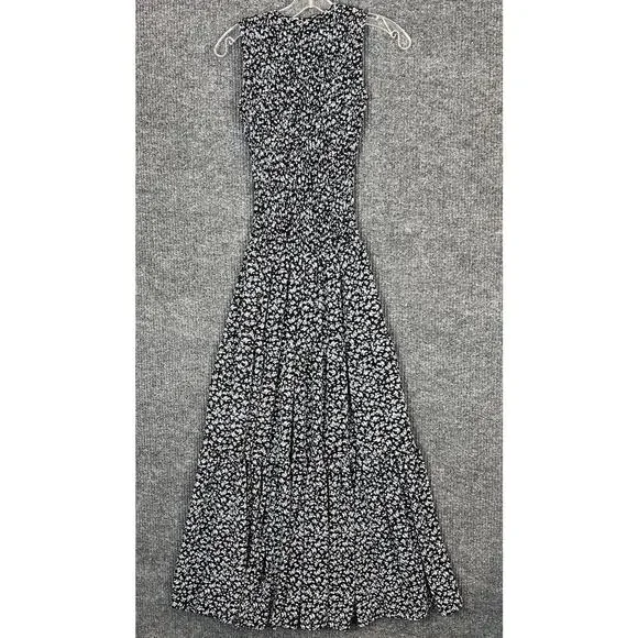 Michael Kors Womens Smocked Tank Dress Size Small Blue Floral Bohemian Cottage - Picture 3 of 11